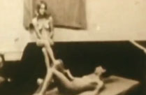 Magersüchtige Lesben im 60er Jahre Vintage Porno